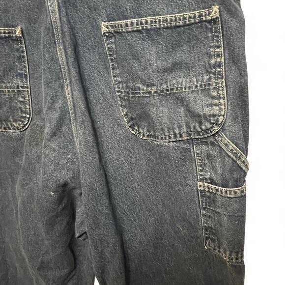 Carhartt Mens Washed Distressed Overalls Denim 38x36 Darkstone Series R07-DST - Picture 12 of 12